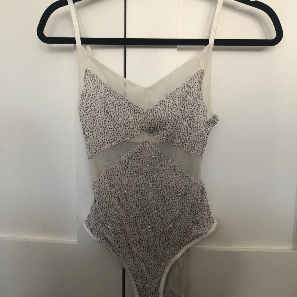 TOPSHOP GLITTER BODY SUIT